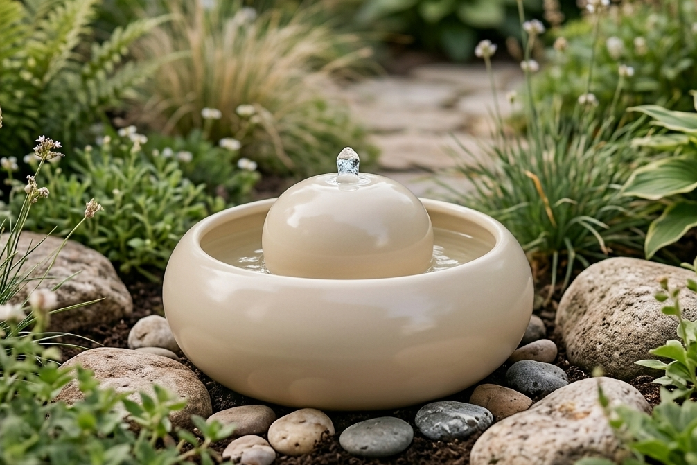 Feng Shui Brunnen im Garten richtig platzieren