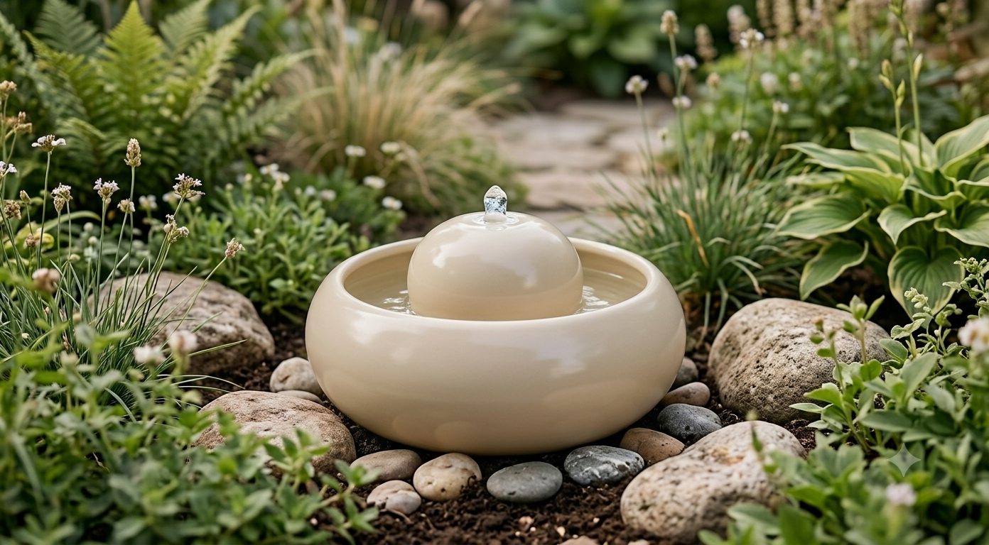 Feng Shui Brunnen im Garten richtig platzieren