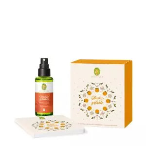 Glücksgefühle Geschenkset – Raumspray und Notizbuch