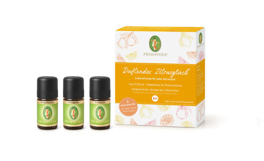 Set Duftendes Zitrusglück: Grapefruit, Orange und Zitrone