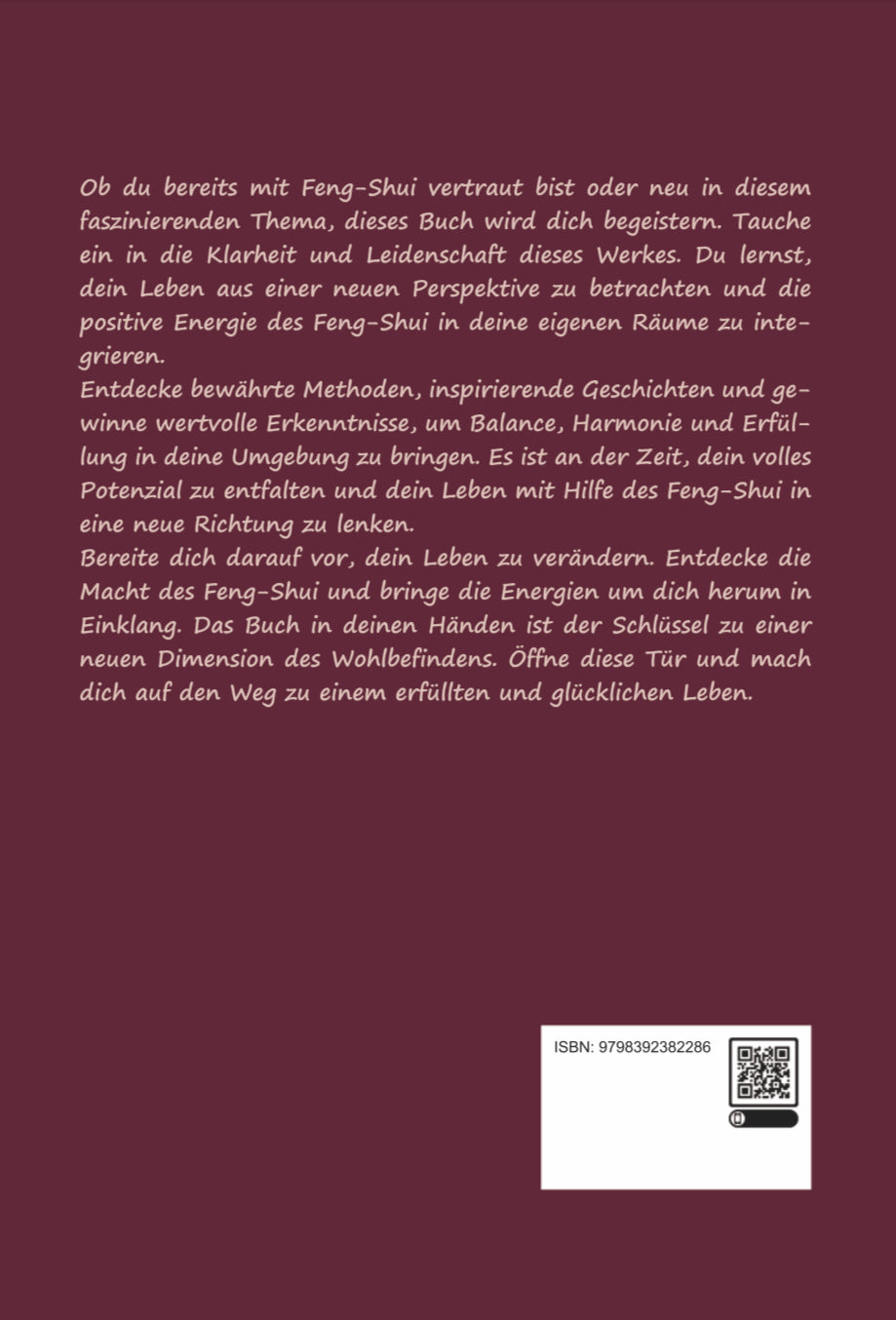 Book "Feng Shui can do more than a bit of color here and a bit of Buddha there!"