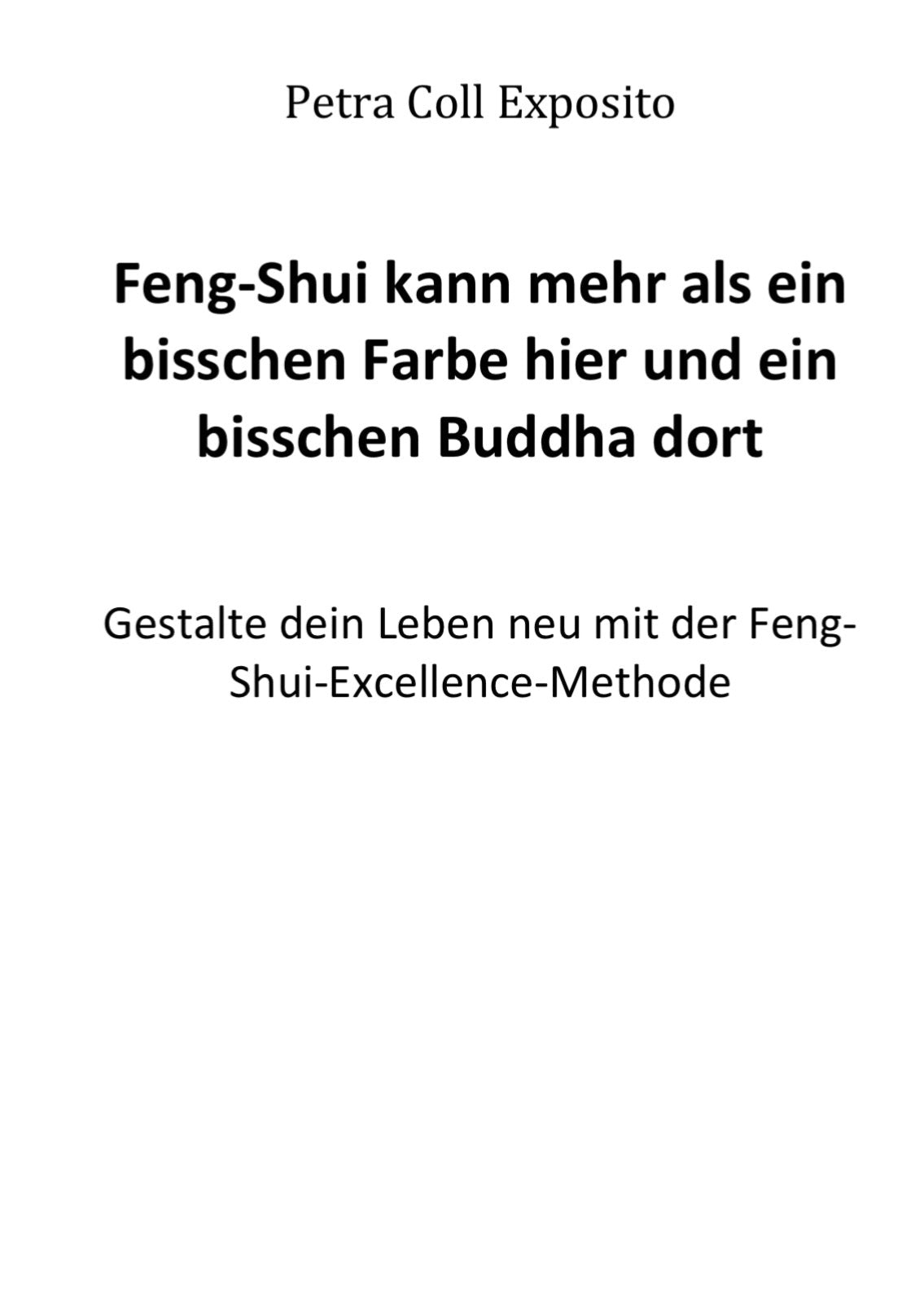 Book "Feng Shui can do more than a bit of color here and a bit of Buddha there!"