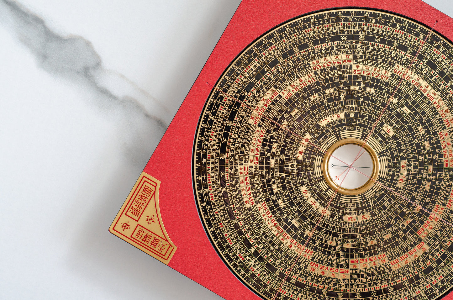 Feng Shui Kompass mittel: Original Zhong He Luo Pan, handgemacht in Taiwan