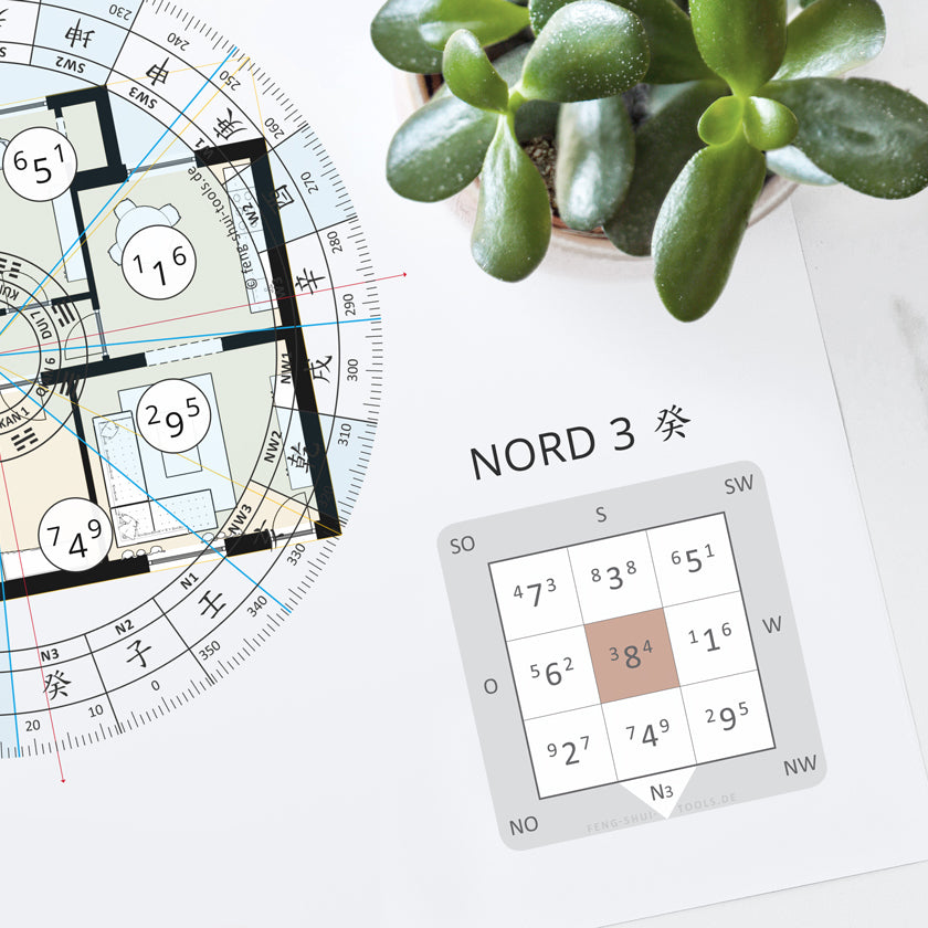 Fliegende Sterne Grafiken - 216 Zeitcharts der Fliegenden Sterne