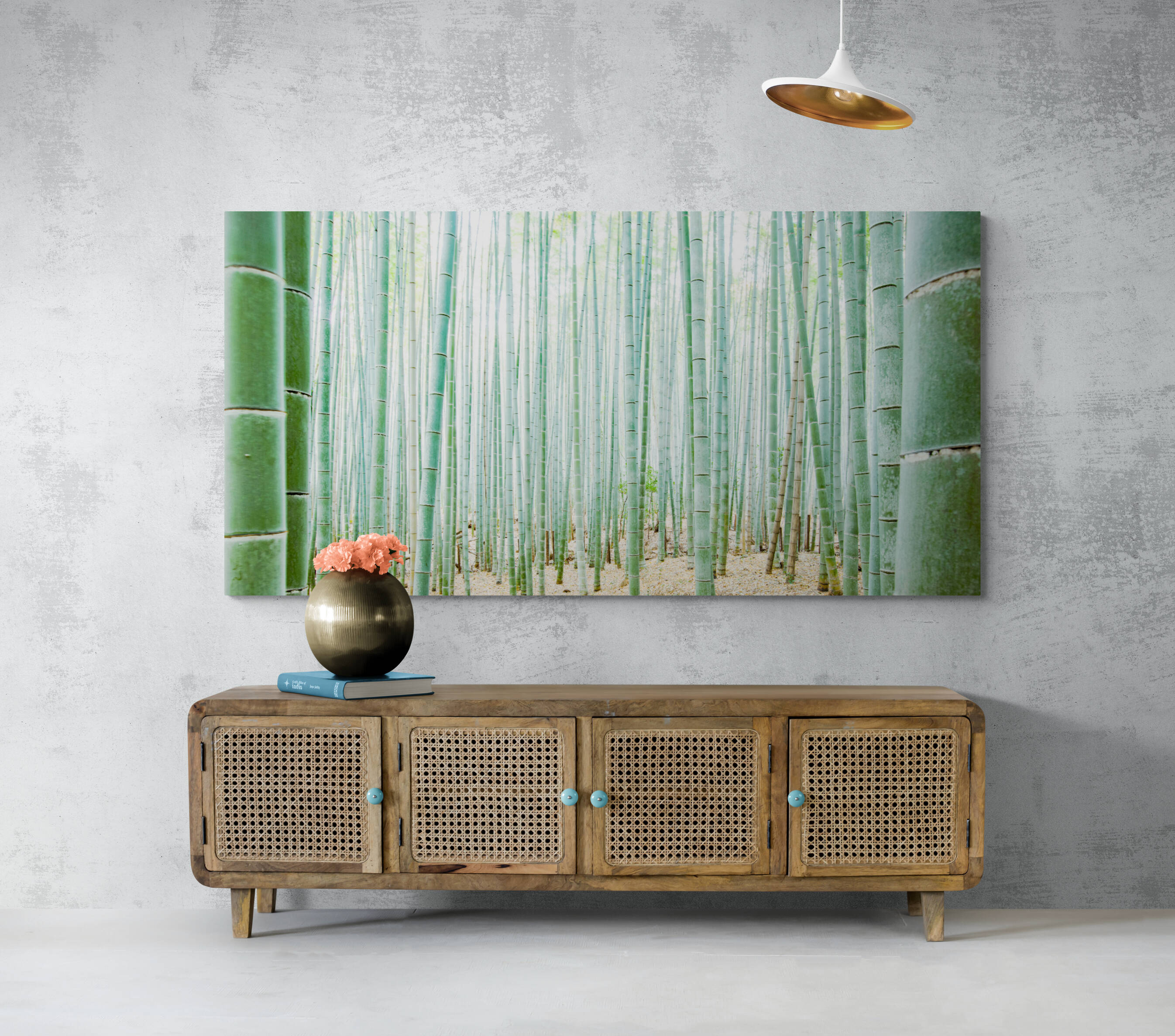 Feng Shui Bild „Bambus – Element Holz“ – Natürliches Panorama für Leichtigkeit