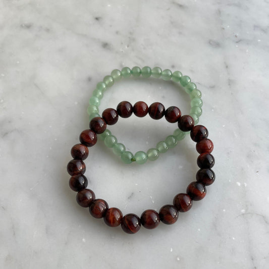 Armband mit Tigerauge, Falkenauge und Katzenauge: Energie, Schutz und Selbstvertrauen