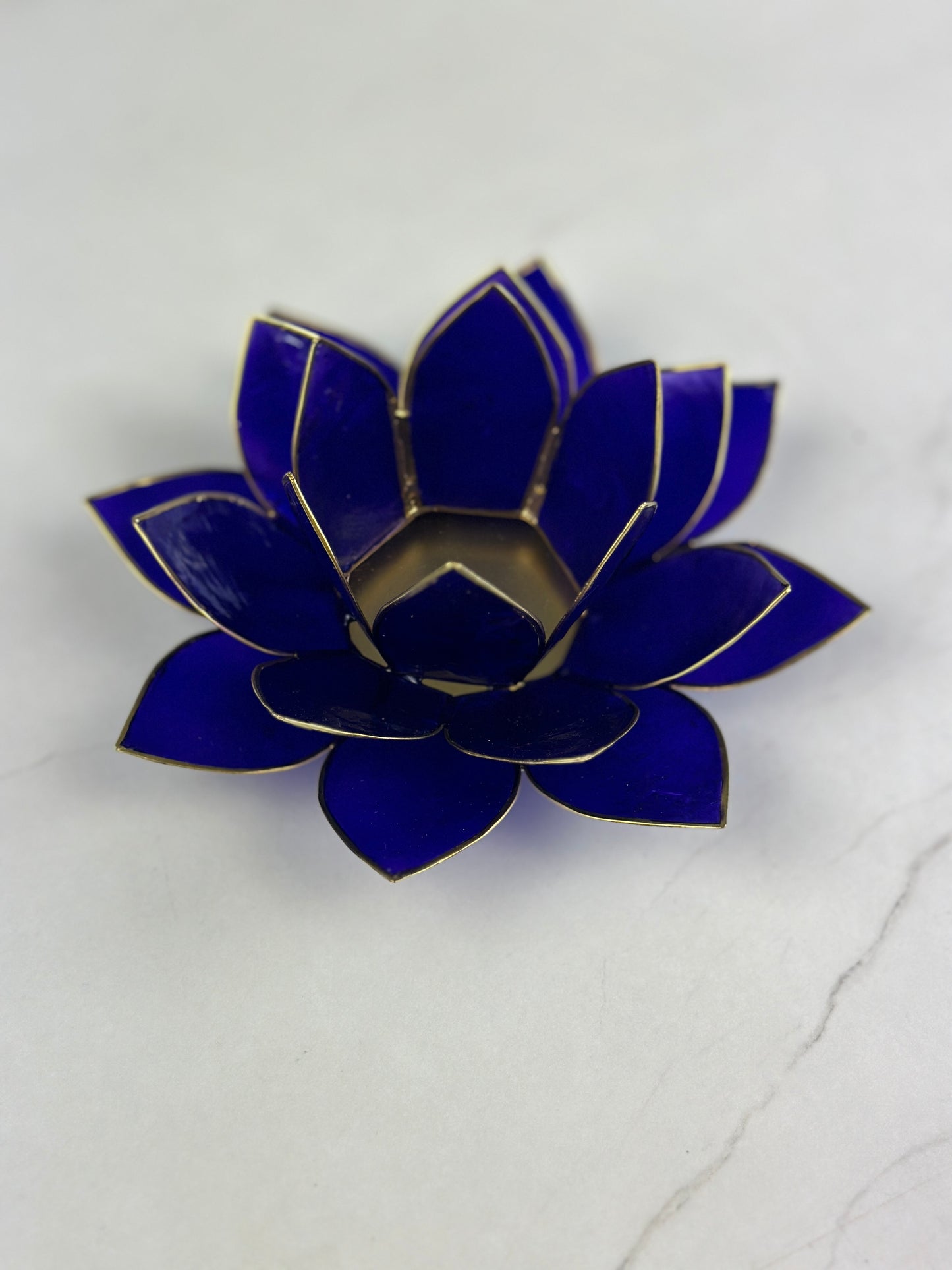 Ajna Chakra Lotus - Indigo (blau) und Gold