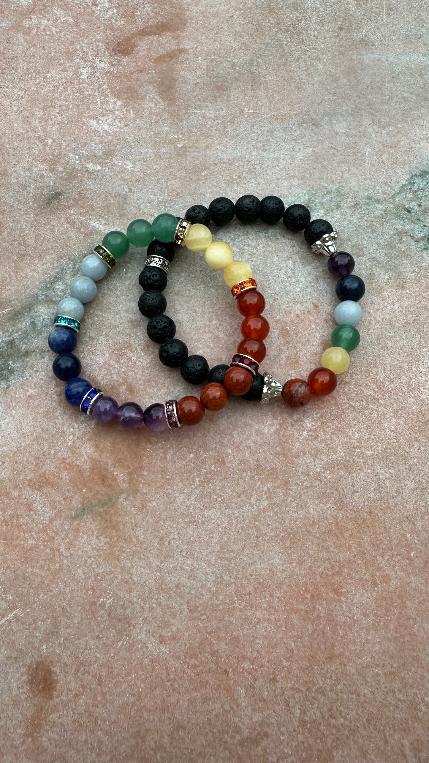 Chakra Lavastein Armband: Energie und Heilung