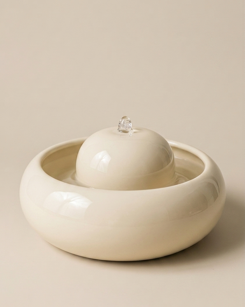Ceramic Fountain Cream Ø 25.5 cm