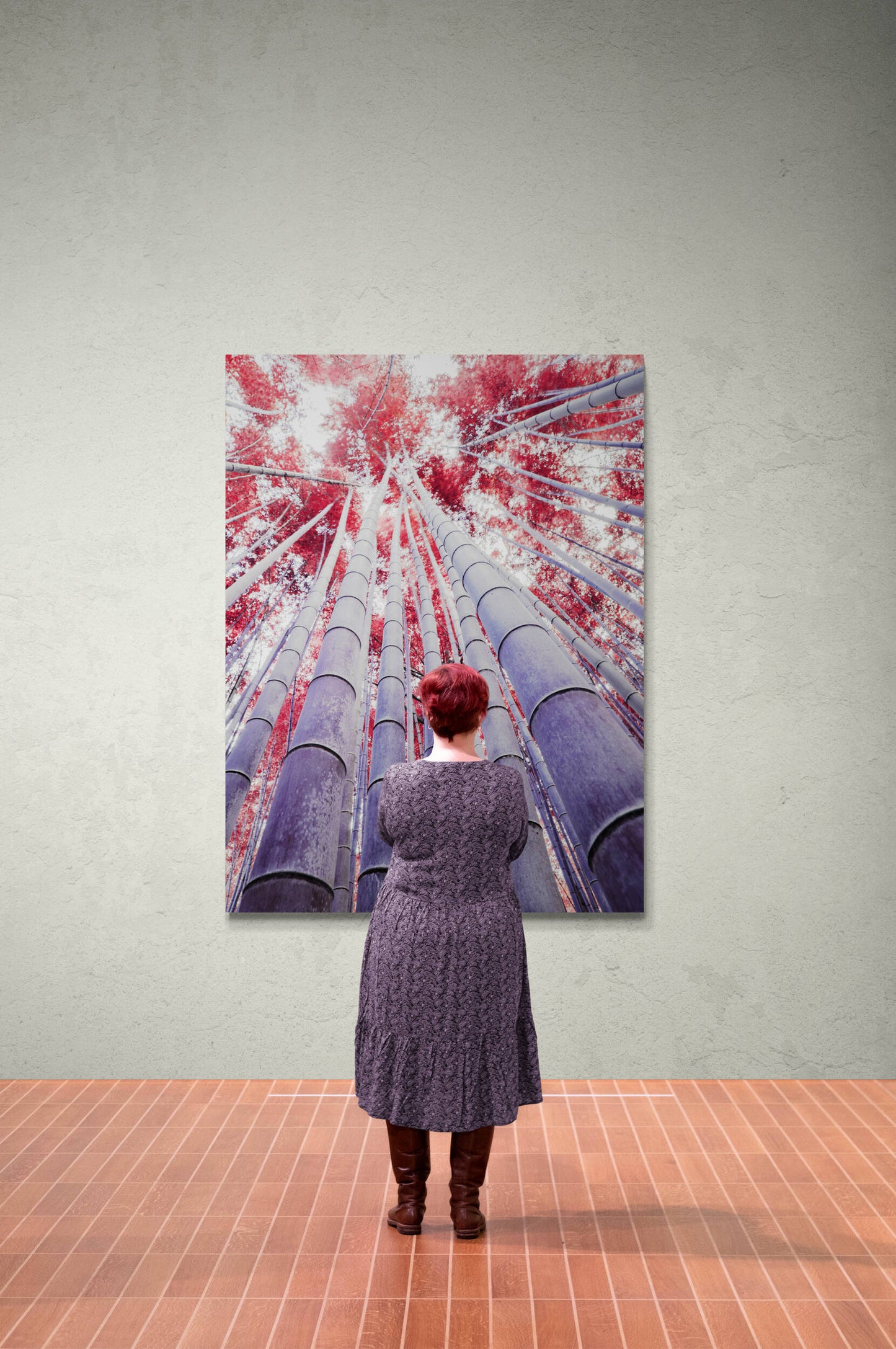 Fotografie Element Feuer Holz- Leinwandbild