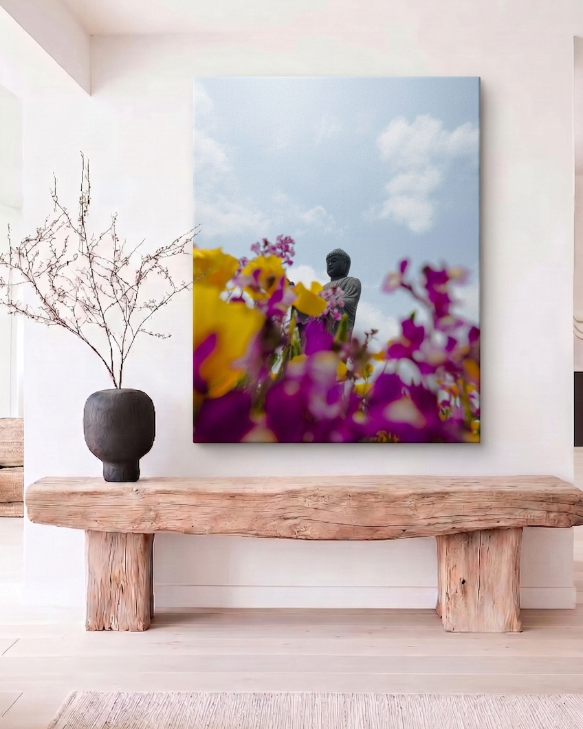 Feng Shui Bild „Buddha“ – Fotografie für Stille & bewusste Raumgestaltung