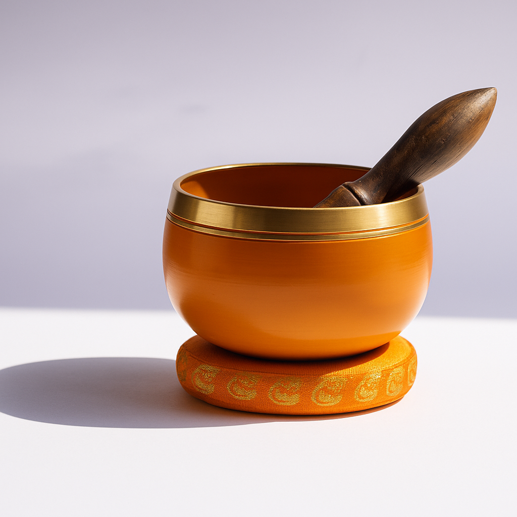 Chakra Klangschale Orange – Sakralchakra Klangschale für Meditation