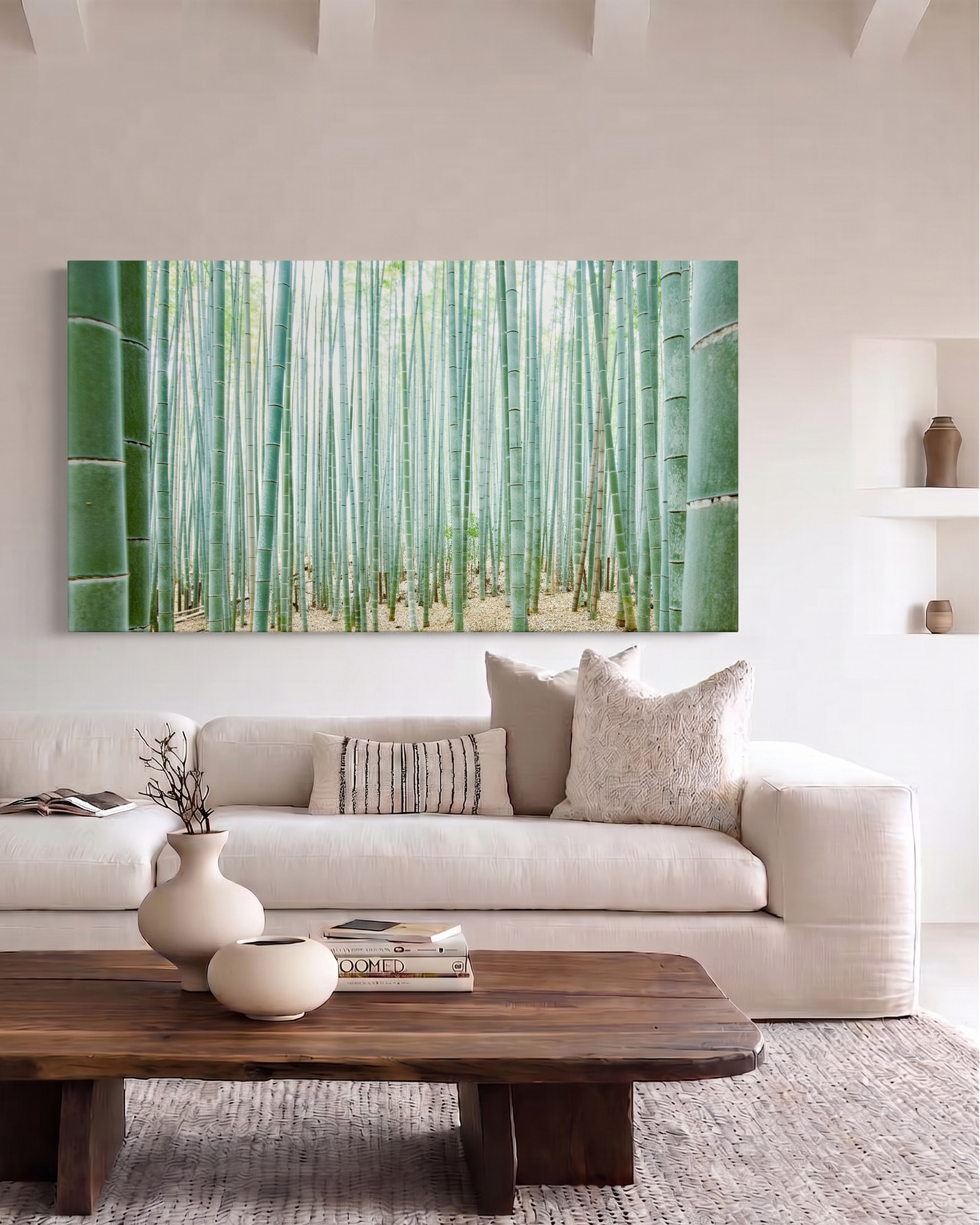 Feng Shui Bild „Bambus – Element Holz“ – Natürliches Panorama für Leichtigkeit