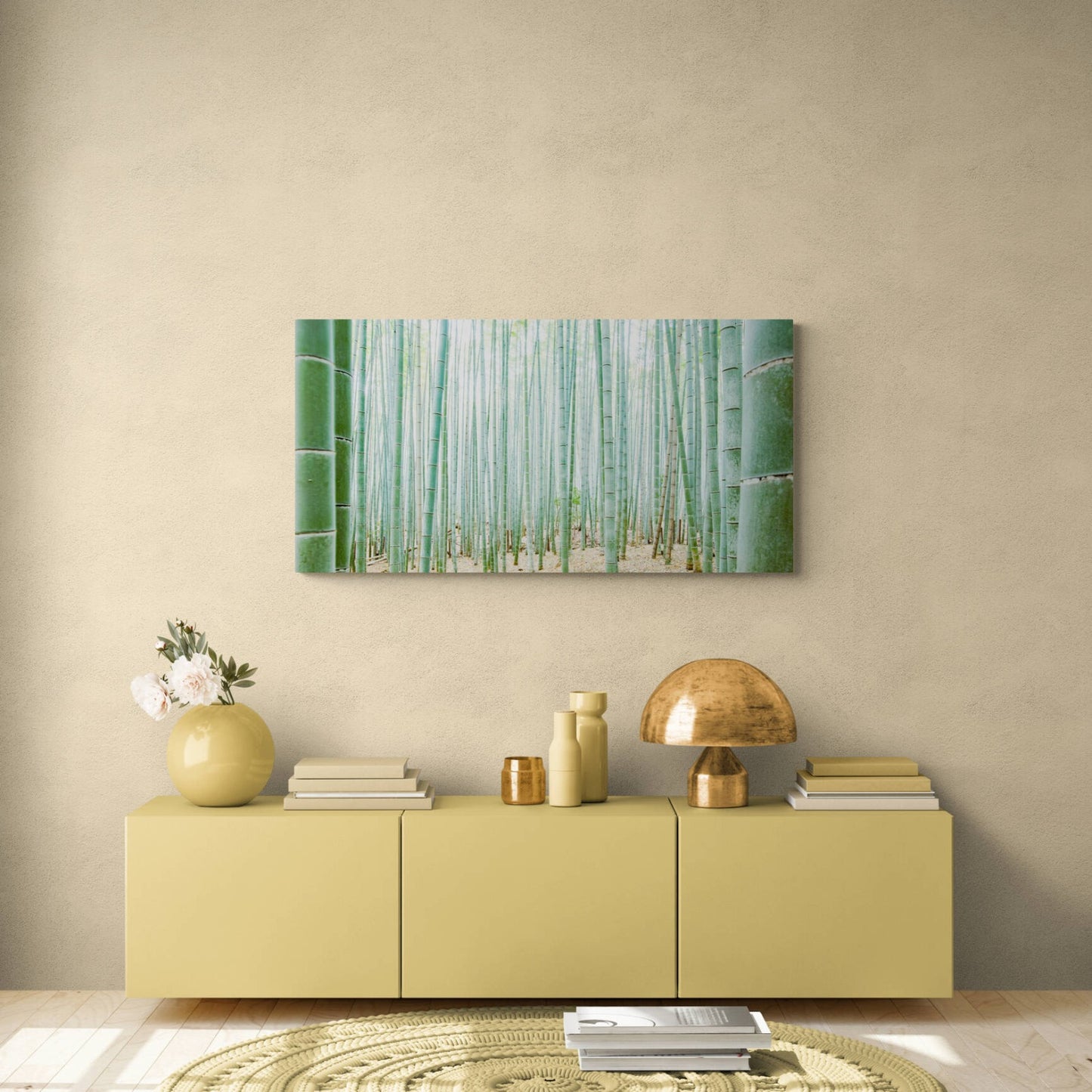 Photography element wood, bamboo panorama