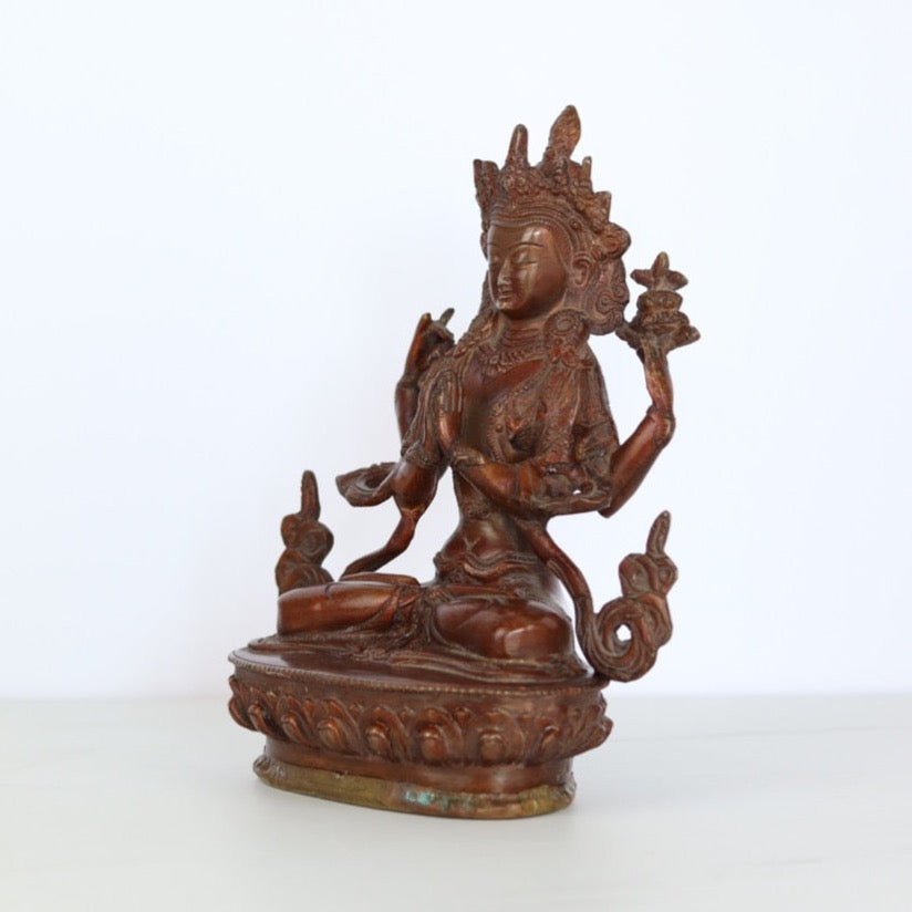 White Tara Buddha Statue 21 cm