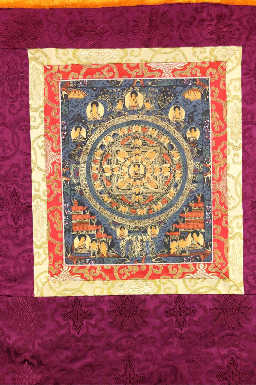 Thangka tibetischen Wandbehang: Leben des Buddha