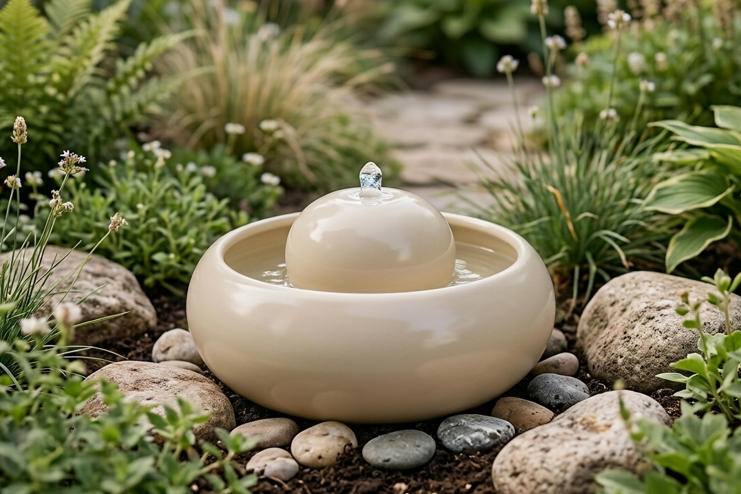 Feng Shui Brunnen im Garten richtig platzieren