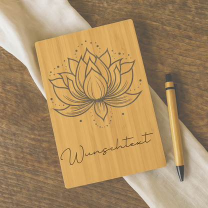 Personalisiertes Notizbuch aus Bambus