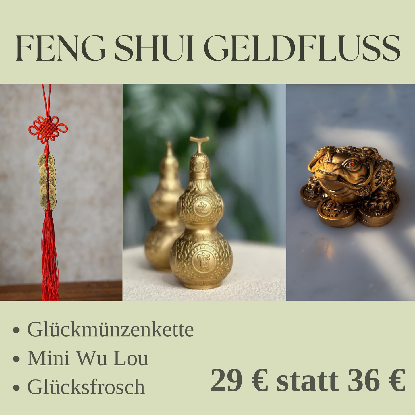Feng Shui Geldfluss-Set