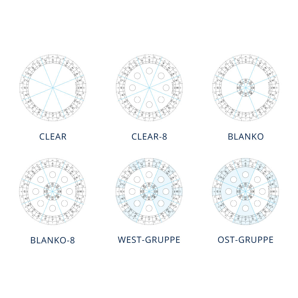 Feng Shui Schablonen & Grafik-Set – für präzise Feng Shui Analysen