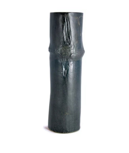 Handgefertigte Bambusvase aus Keramik