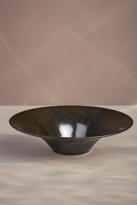 Handgefertigte Keramikschale Ikebana Schale Mint