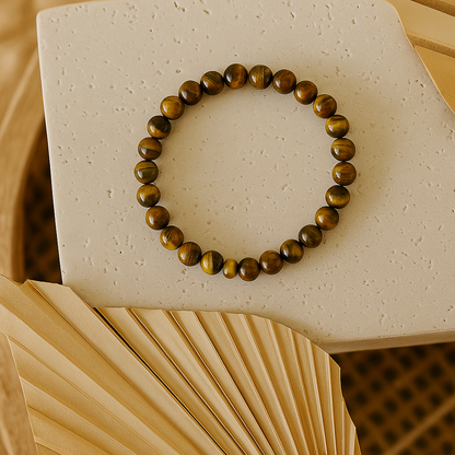 Armband mit Tigerauge, Falkenauge und Katzenauge: Energie, Schutz und Selbstvertrauen
