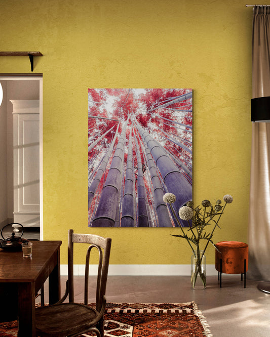 Fotografie Element Feuer Holz- Leinwandbild