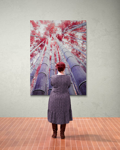 Fotografie Element Feuer Holz- Leinwandbild