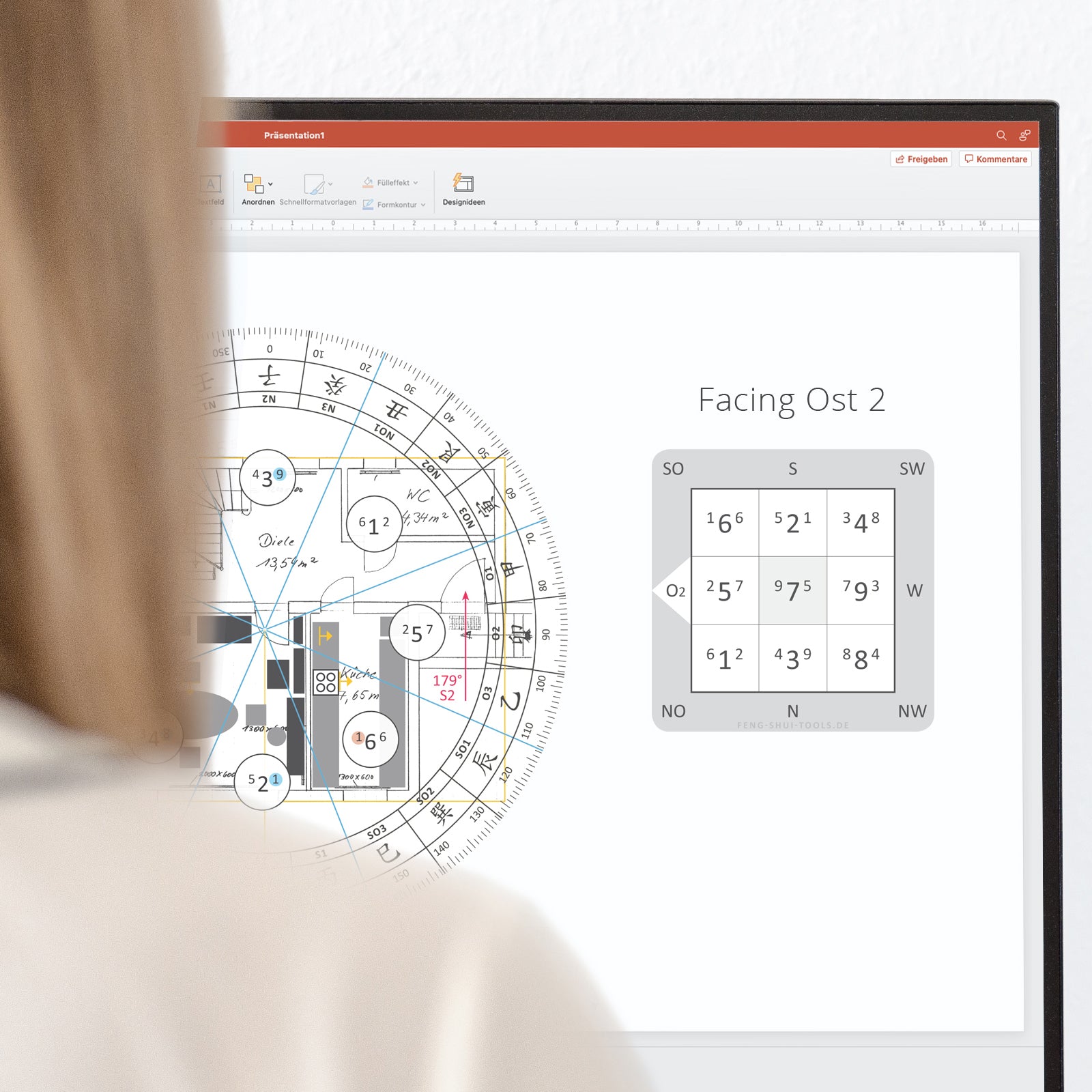 Fliegende Sterne Grafiken – 216 Zeitdiagramme für die Feng Shui Analyse