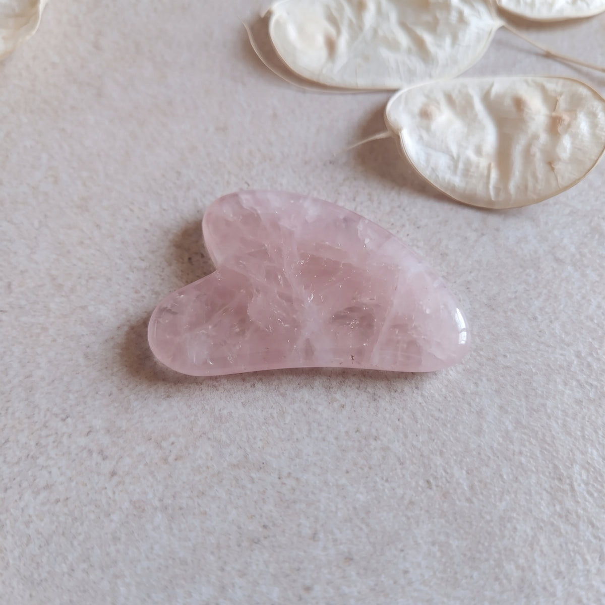 Rose Quartz Gua Sha for Facial Massage