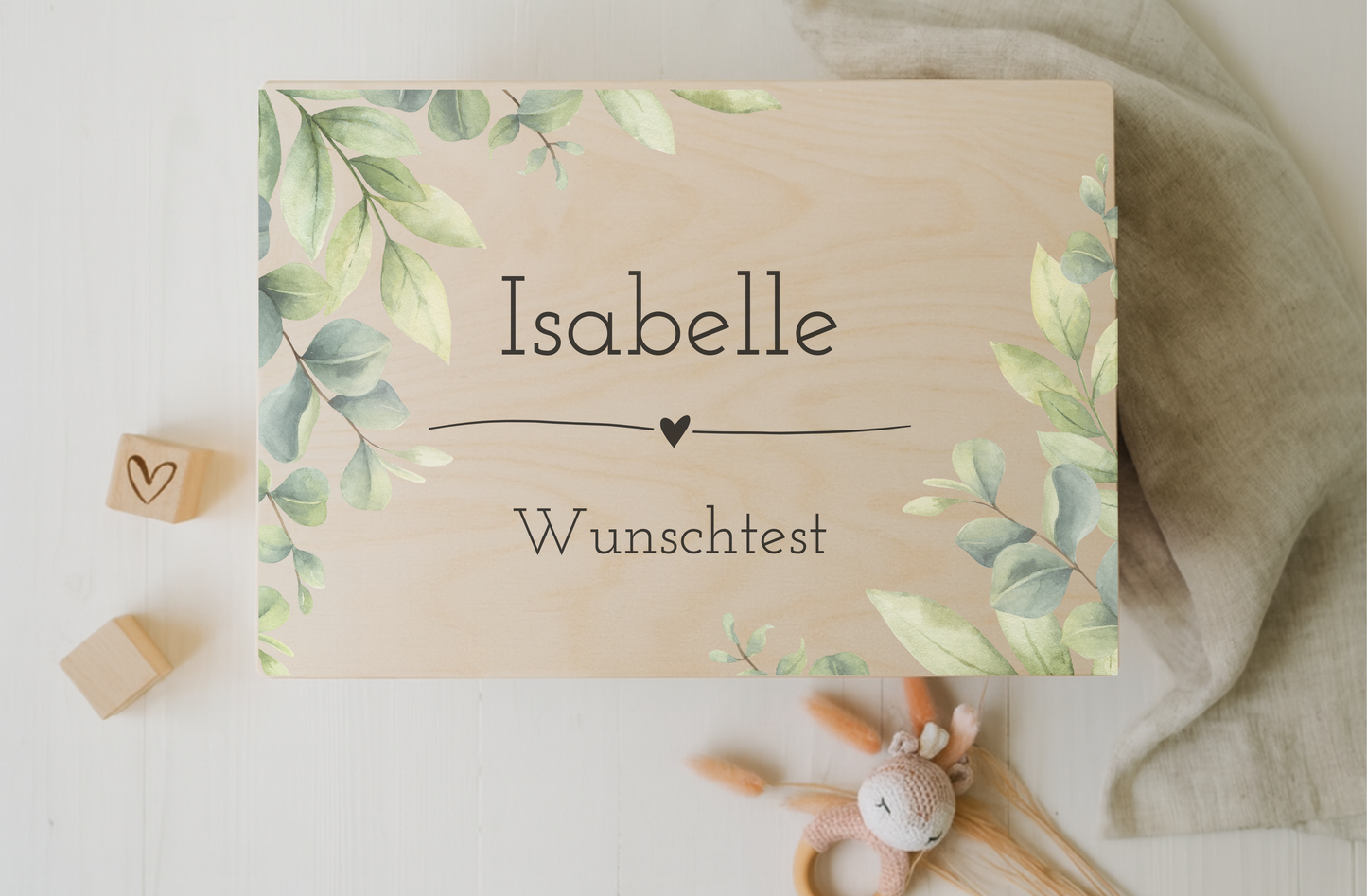 Personalisierte Holzkiste mit Wunschtext – ein Geschenk für jeden Anlass