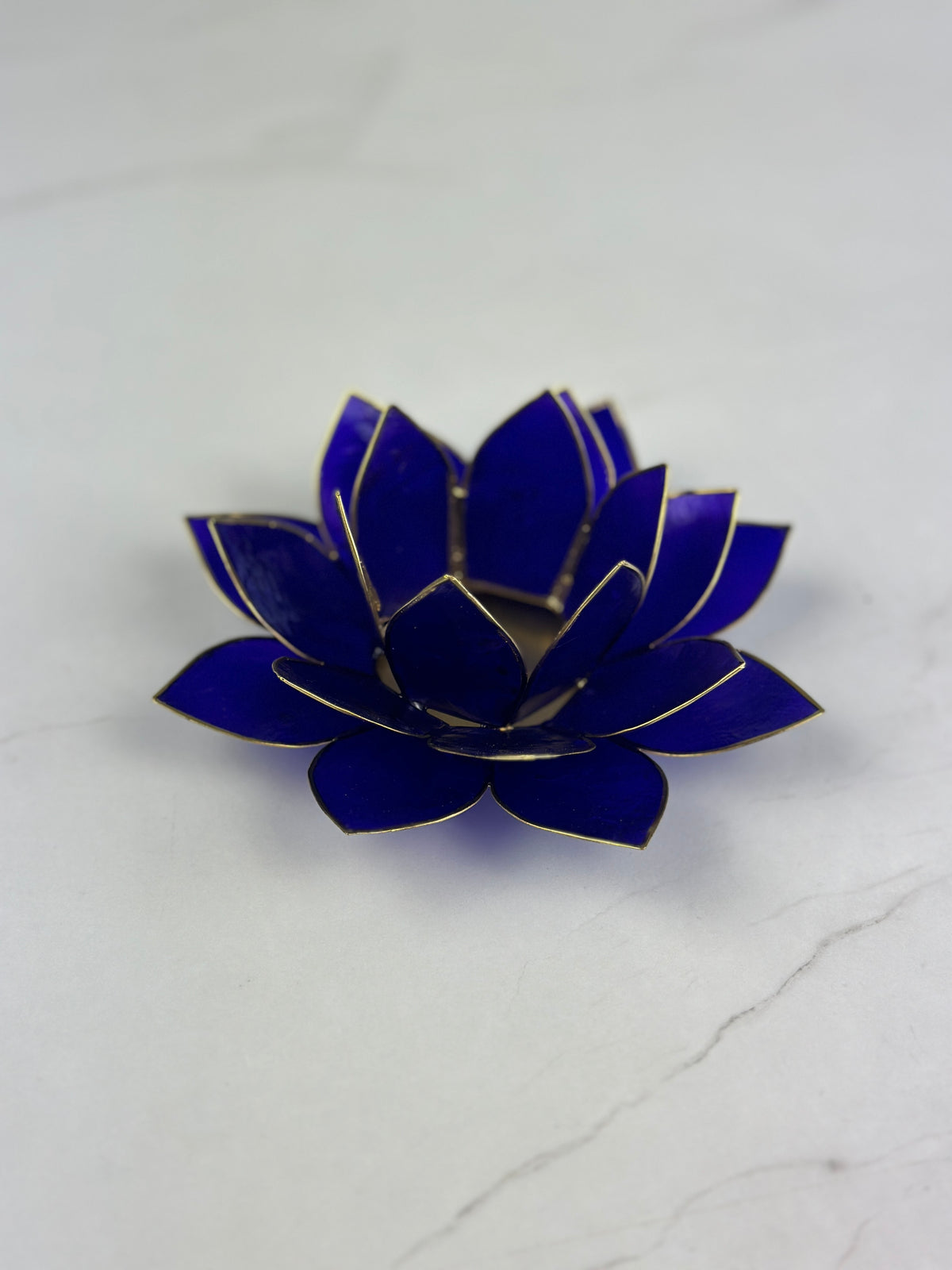 Lotus Tealight Holder - Violet Crown Chakra