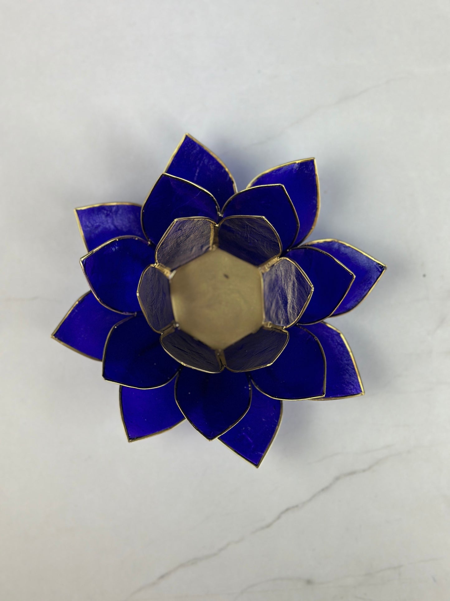Ajna Chakra Lotus - Indigo (blau) und Gold