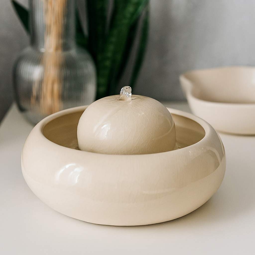 Handgemachter Keramikbrunnen Feng Shui Reichtumbrunnen