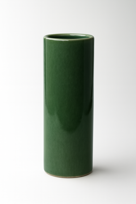 Handgefertigte Keramikschale 
Ikebana Dekorationselement Grün