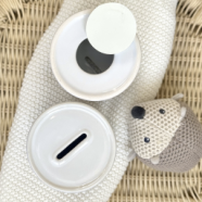 Personalisierte Keramik-Spardose mit Namen – liebevolles Geschenk zur Geburt oder Taufe