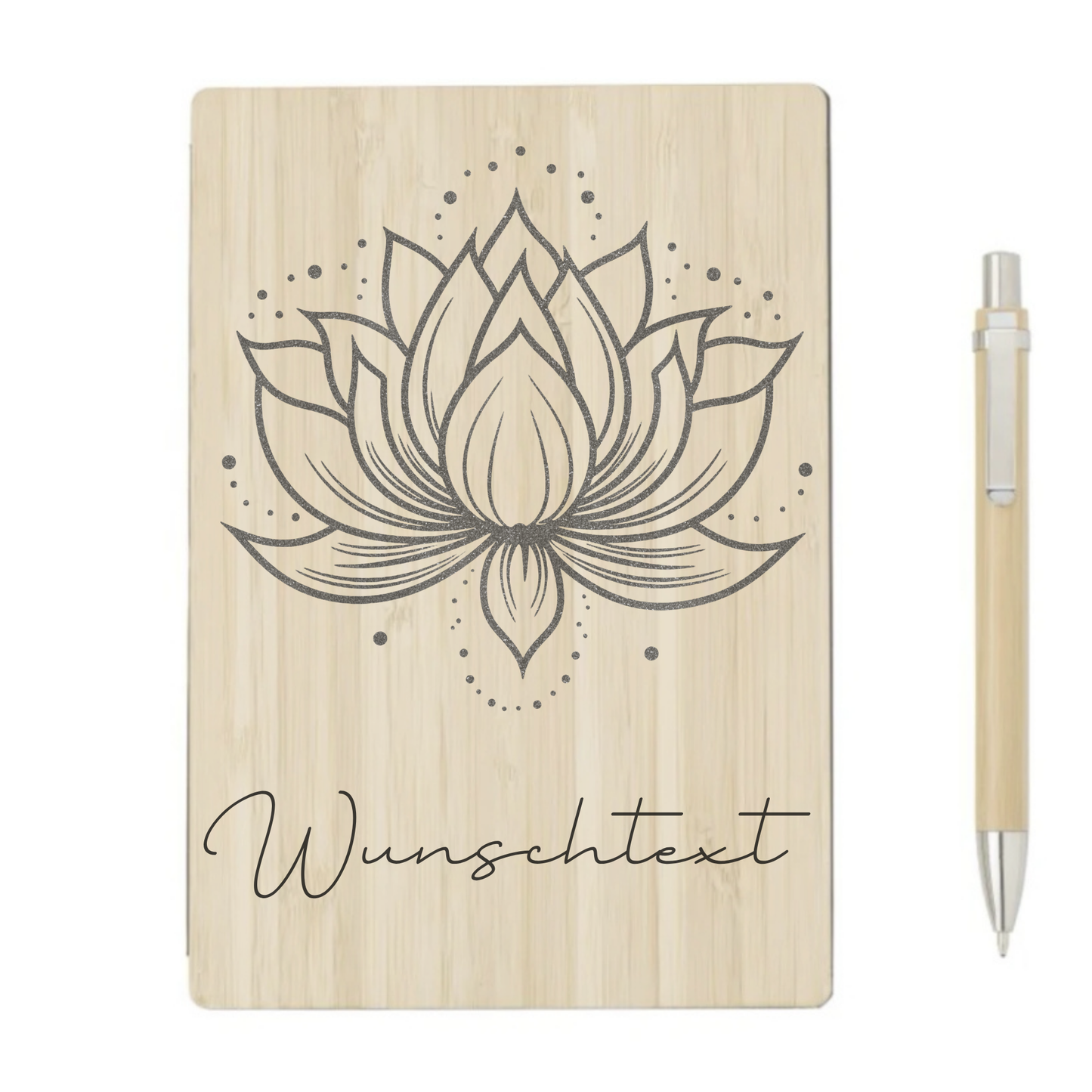 Personalisiertes Notizbuch aus Bambus
