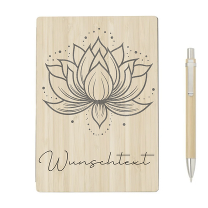 Personalisiertes Notizbuch aus Bambus