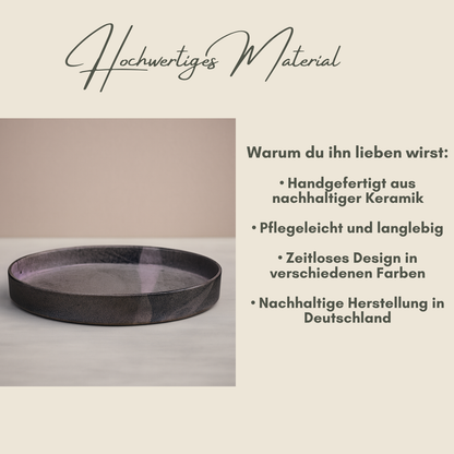 Handgefertigte Keramikschale Blau