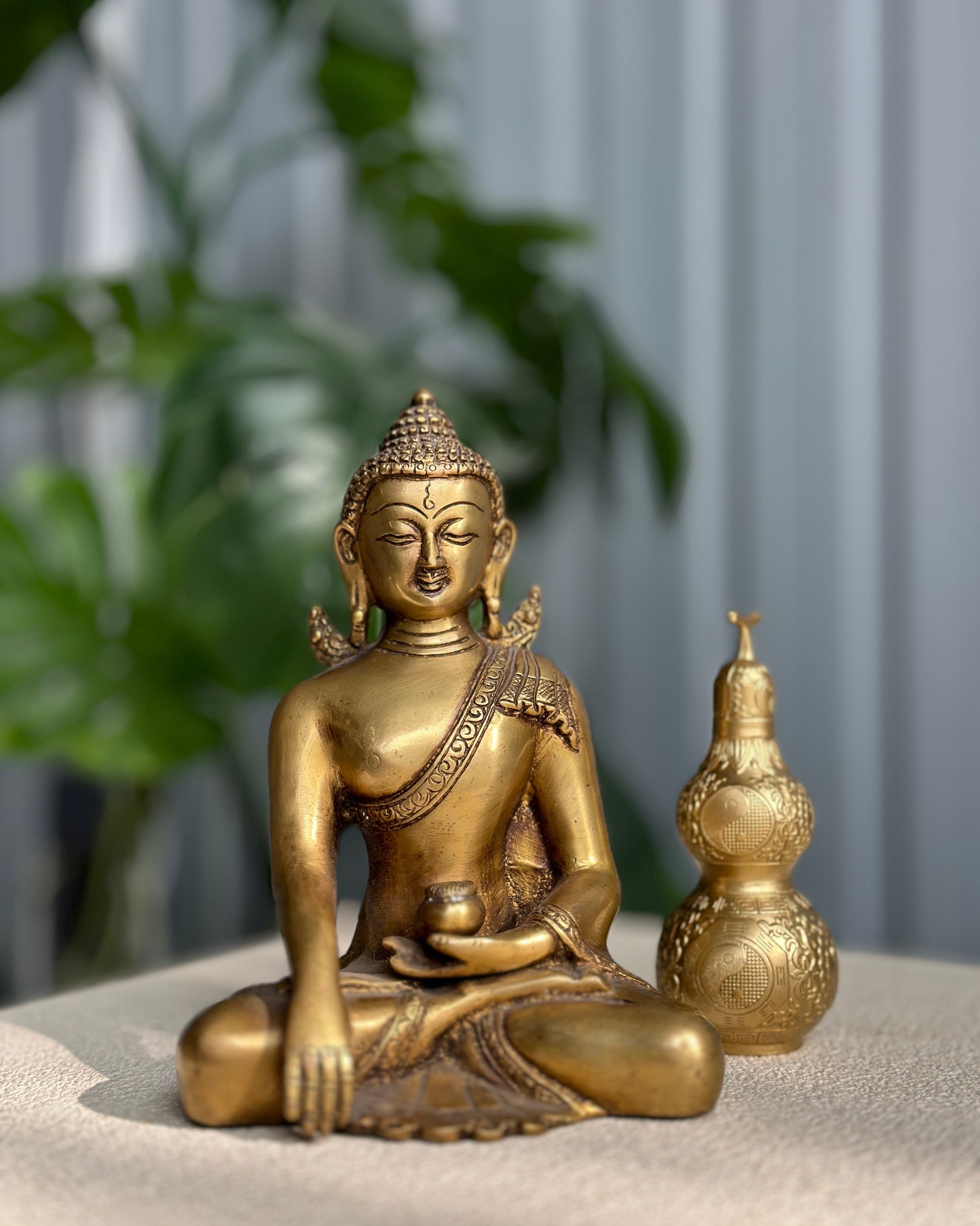 Wu Lou Metall 
Buddha Statude Metall 