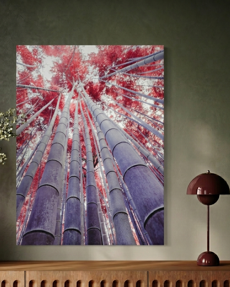 Feng Shui Bild Feuer & Holz