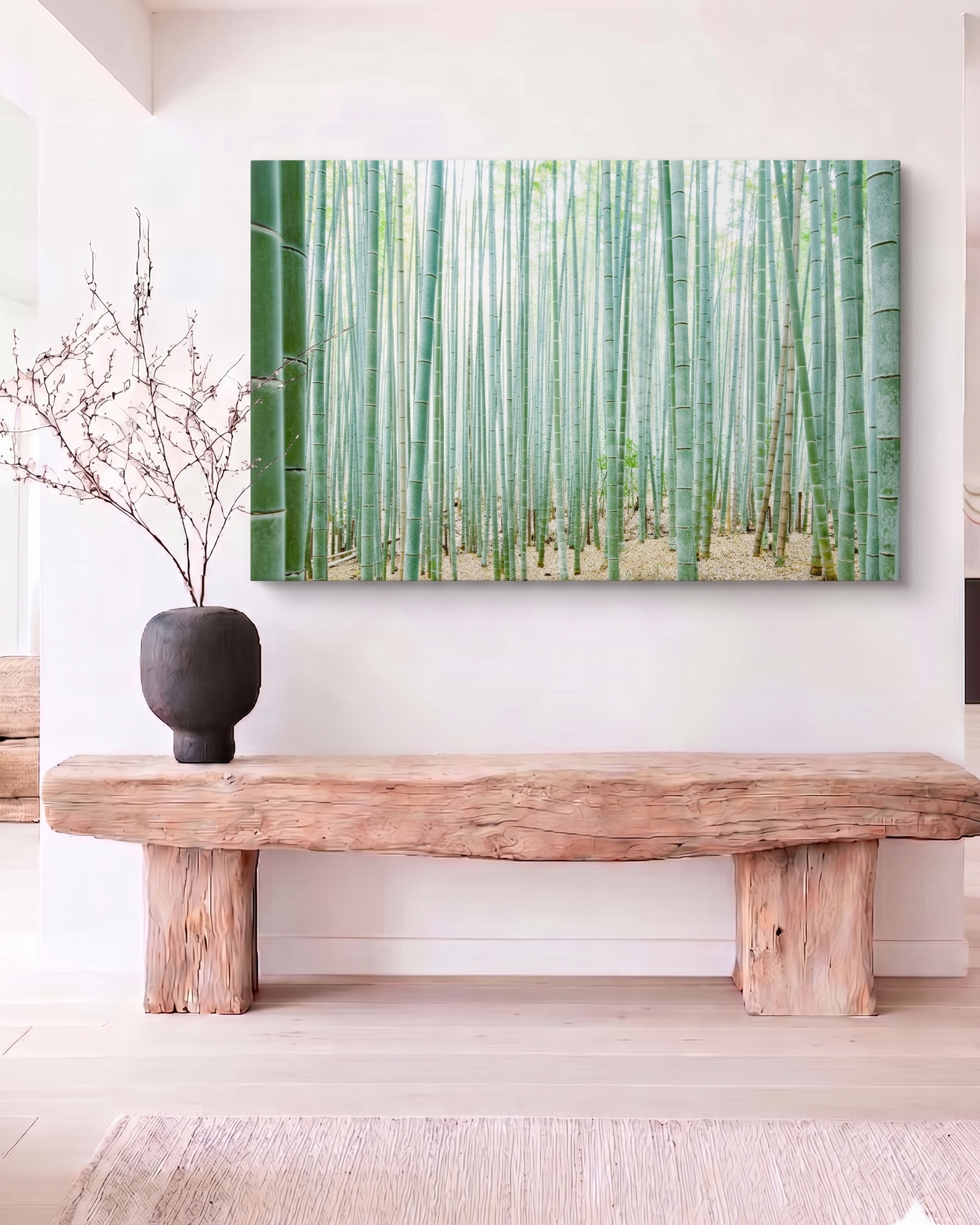 Feng Shui Bild „Bambus – Element Holz“ – Natürliches Panorama für Leichtigkeit