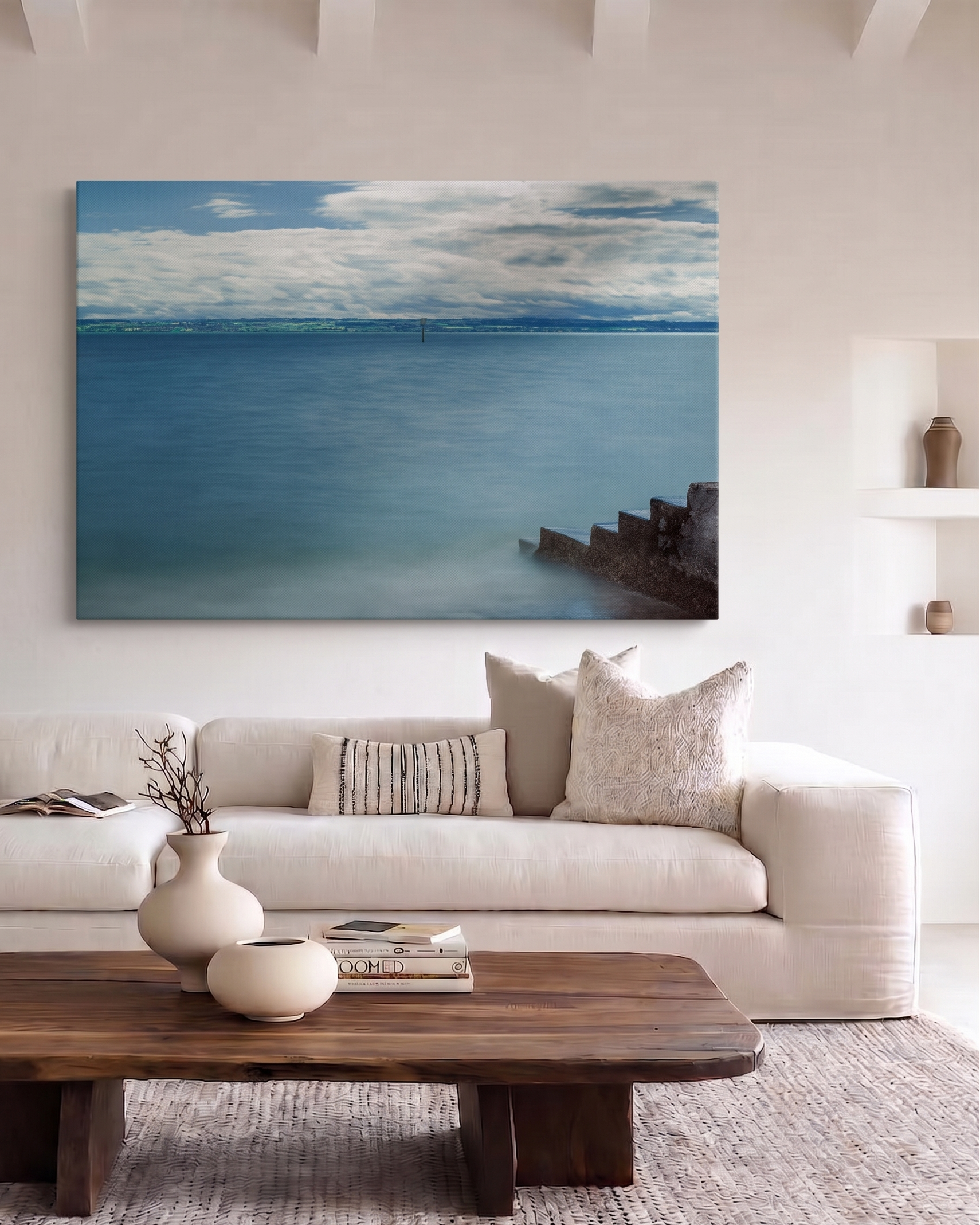 Feng Shui Bild „Element Wasser“ – Leinwand für Klarheit & Ruhe im Raum