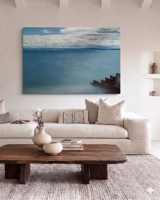 Feng Shui Bild „Element Wasser“ – Leinwand für Klarheit & Ruhe im Raum