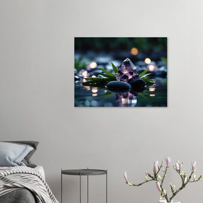 Leinwandbild „Der innere Kristall“ im Wohnzimmer – spirituelles Poster für Inspiration und Ruhe