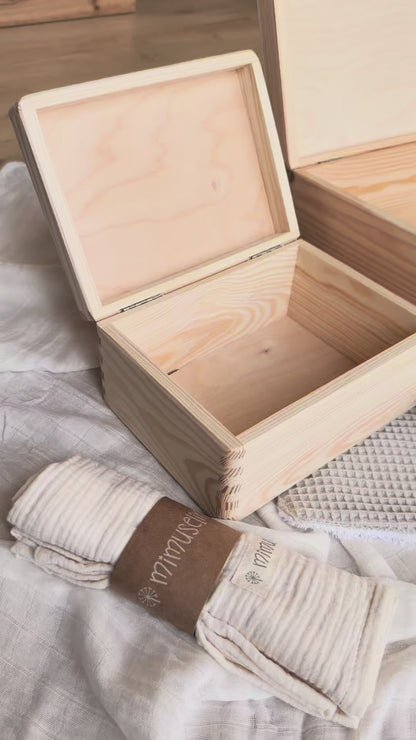 Personalisierte Holzkiste Mandala – Erinnerungsbox mit Name