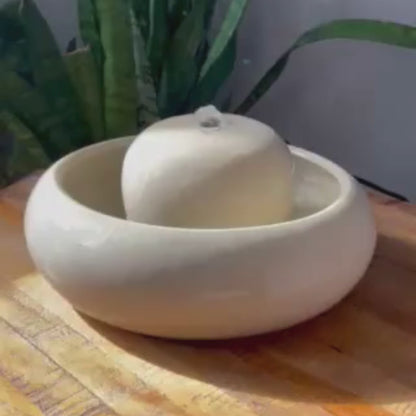Feng Shui Brunnen – handgefertigter Zimmerbrunnen mit leiser Pumpe