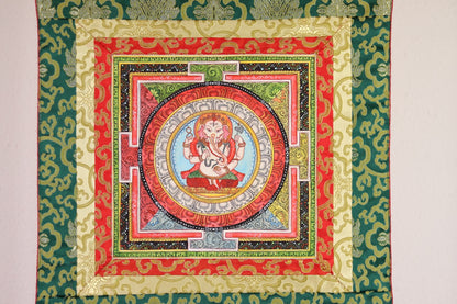 Thangka Tibetan Tapestry with Ganesha
