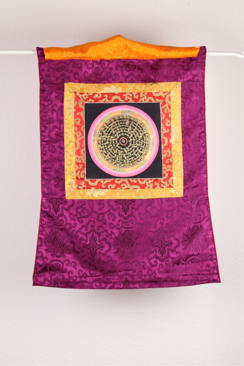 Thangka Tibetan Tapestry Mantra